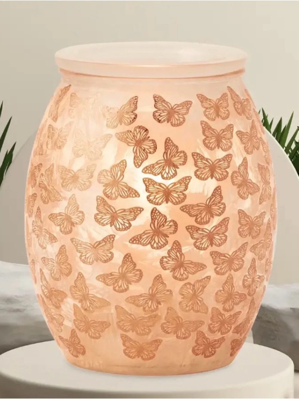 Scentsy Rose Gold Butterfly wing 2025 wax melt  Warmer